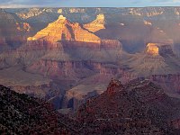 SUNSET IN GRAND CANYON AS SEEN FROM GRAND CANYON VILLAGE.
